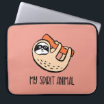 Sjunk lustig laptop sleeve<br><div class="desc">Vad är ditt spritdjur? Om du är lat eller en förhalare kan det vara en slant!</div>