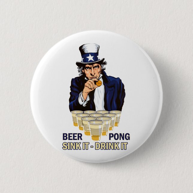 Sjunka det drinken det Abe Lincoln Knapp (Framsida)