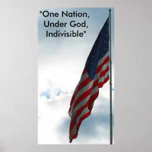 Sjunka på blå himmel, "en nation, under gud, Ind… Poster