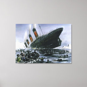 Sjunka Titanic RMS Canvastryck