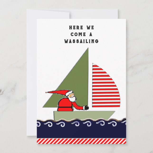 Sjunkande jul julkort (Framsida)