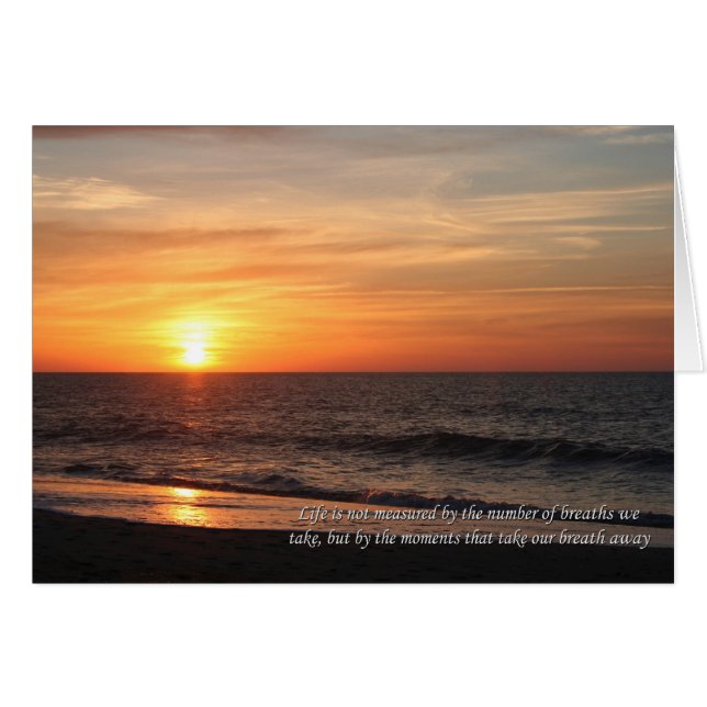 Sjunkande minnesmärken hälsningskort (Framsidan Horizontal)