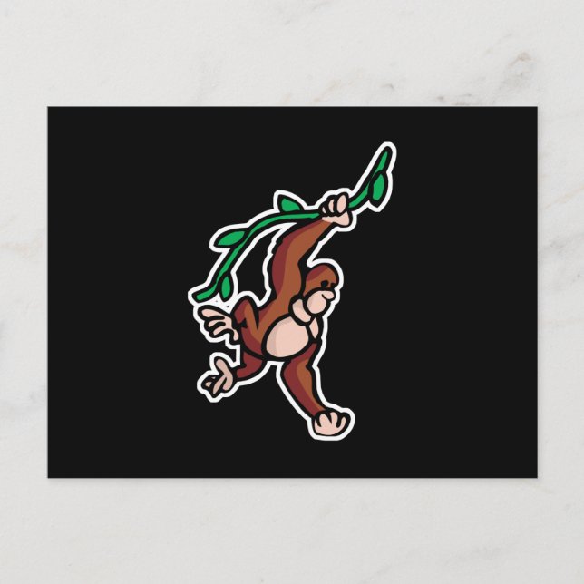 Sjunkande vinapa vykort (Framsida)