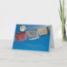 Sjunker den tibetana bönen för helgdagsolsticen helgkort