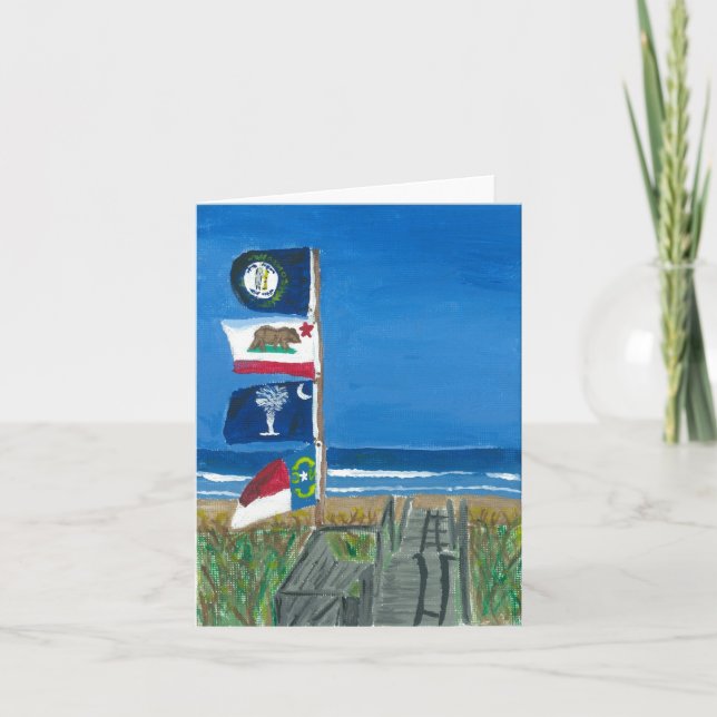 "Sjunker" kortet från kanfasrättvisa Kort (Framsida)