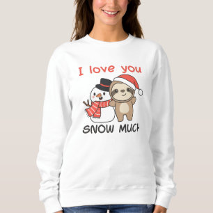 Sjunth I Kärlek You Snö Mycket Snögubbe Pun T Shirt