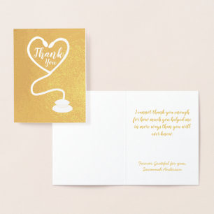 Sjuse Doktor Healthcare Worker Tack Folierat Kort