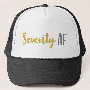 Sjuttio AF Funny 70th Birthday Gift Keps