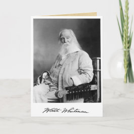 "Sjuttio år" Walt Whitman 70:e födelsedagsofferten Kort