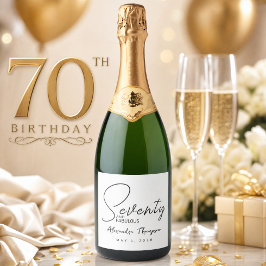 Sjuttio och fantastiskt namn datum 70-årsdag
