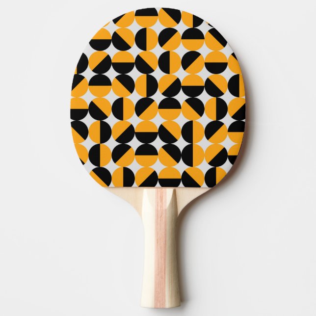 Sjuttio stil, geometriska halvcirklar. pingisracket (Framsidan)