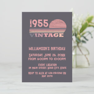 Sjuttio vintagar, 70:e födelsedagsfesten inbjudningar