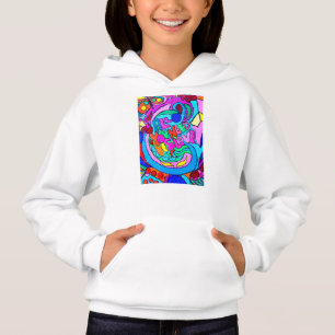 Sjuttioåriga hippie kärlek hoodie tee