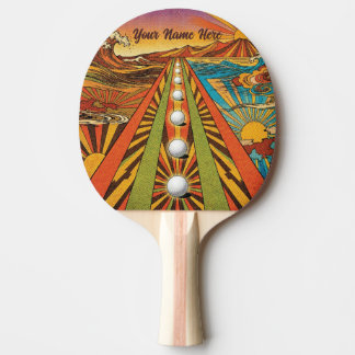 Sjuttiostil, Vintage Retro Bordtennis Sport