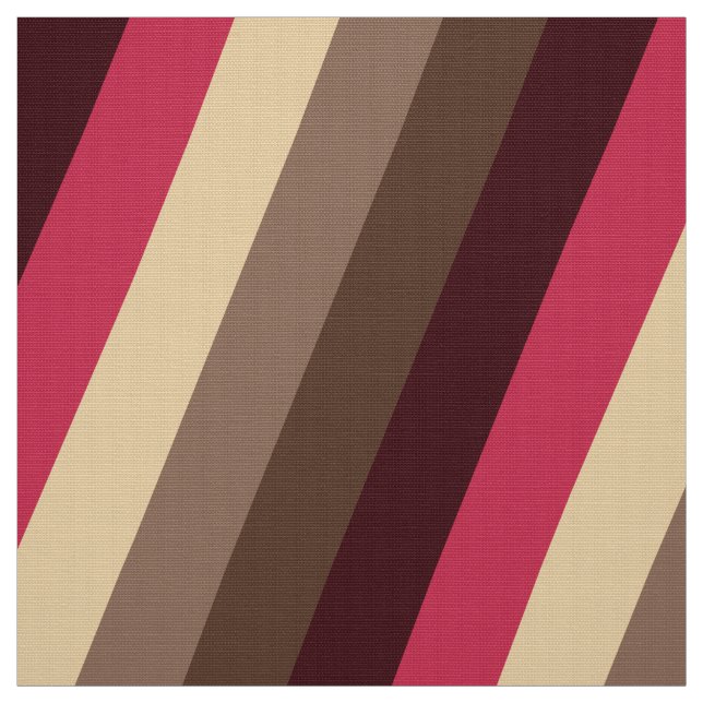 Sjuttiotal Neapolitan färg stripe Tyg (Provkarta)