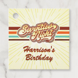 Sjuttiotals favorittaggar i natt gåvor etiketter