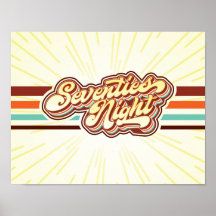 Sjuttiotals Party Poster
