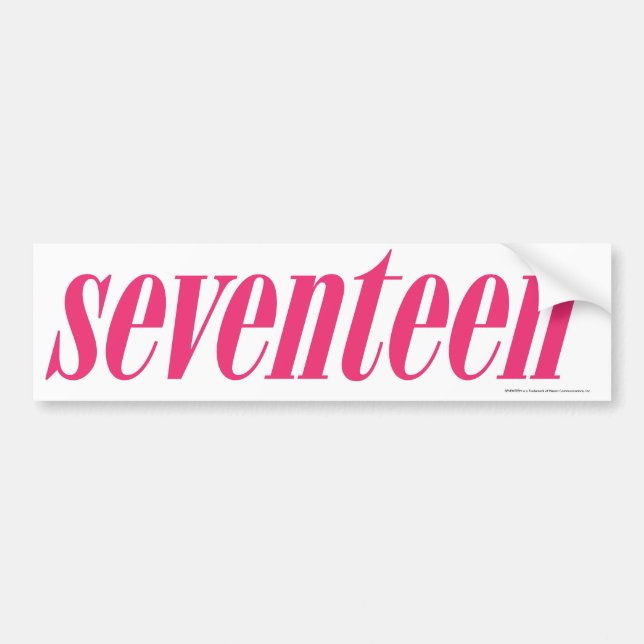 Sjutton Logo-Magenta Bildekal (Framsidan)
