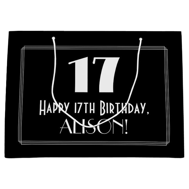 Sjuttonde födelsedagen: Art Deco Inspired Stil 17, (Framsidan)