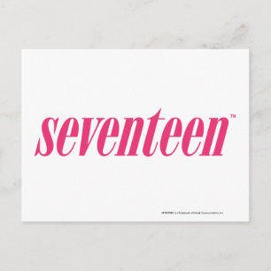 Sjuttonde Logotyp-Magenta Vykort