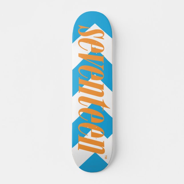 Sjuttonlogoorange Skateboard Bräda 20 Cm (Framsida)