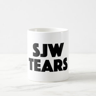 SJW river den sociala snowflaken för Kaffemugg