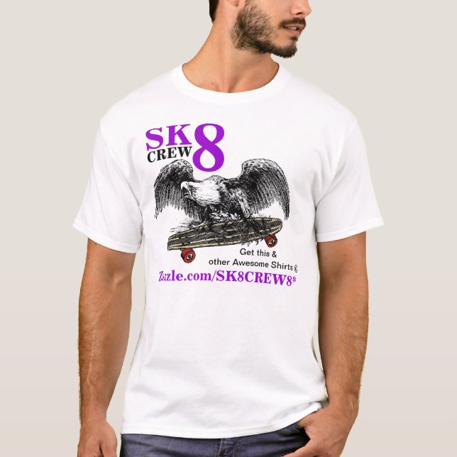 SK8 BESÄTTNING 8 TEE SHIRT (Framsida)