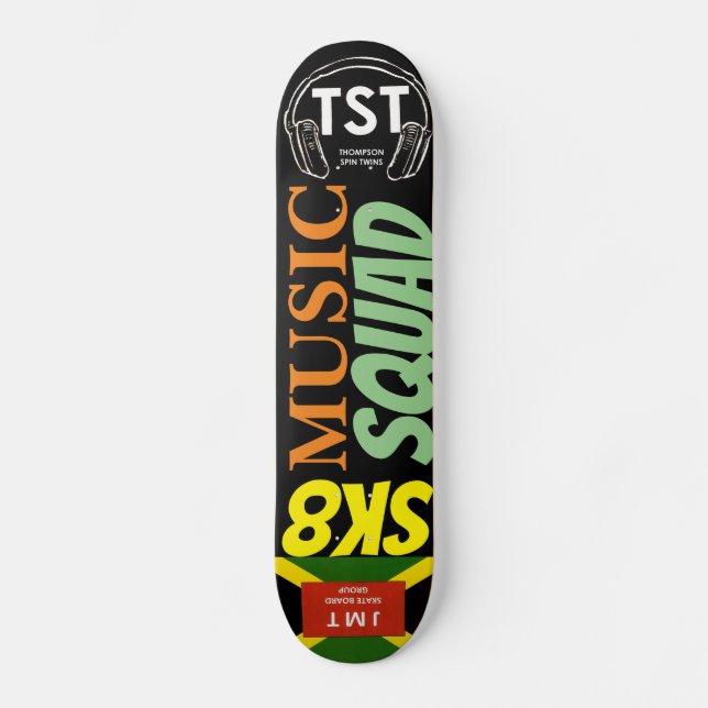 SK8 MUSIC SQUAD Skateboard (Framsida)