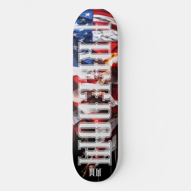 Sk8 Patriot Mini Skateboard Bräda 18,5 Cm (Framsida)