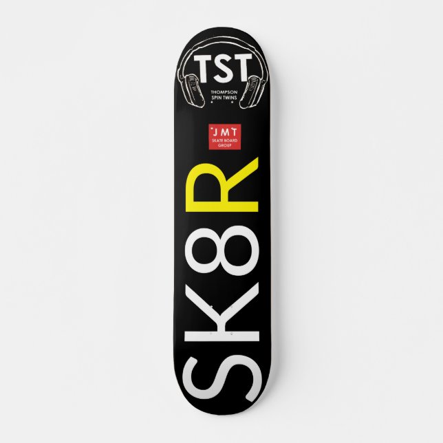 SK8 R OFFICIAL Skateboard för samlare, 7¾" dekaler (Framsida)