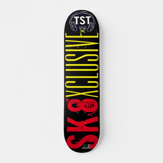 SK8 XCLUSIVE  7 3/4" Skateboarddäck Mini Skateboard Bräda 18,5 Cm (Framsida)
