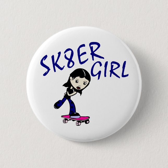 sk8er-flicka knapp (Framsida)