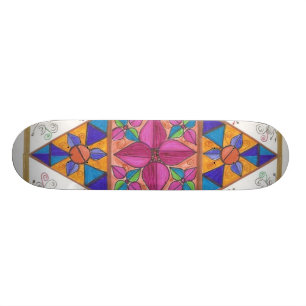 Sk8er-geometrikonst Sk8Board Skateboard Bräda 20 Cm