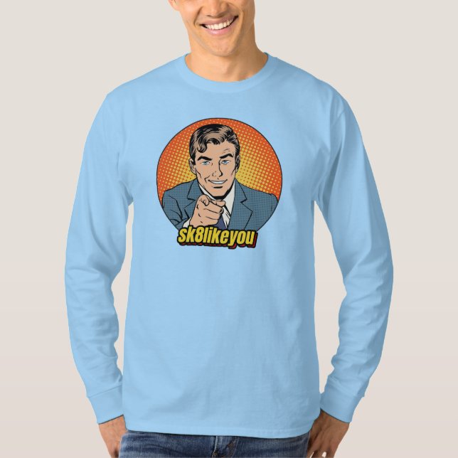 Sk8likeYou Showoff Manar Långärmad T-Shirt (Framsida)