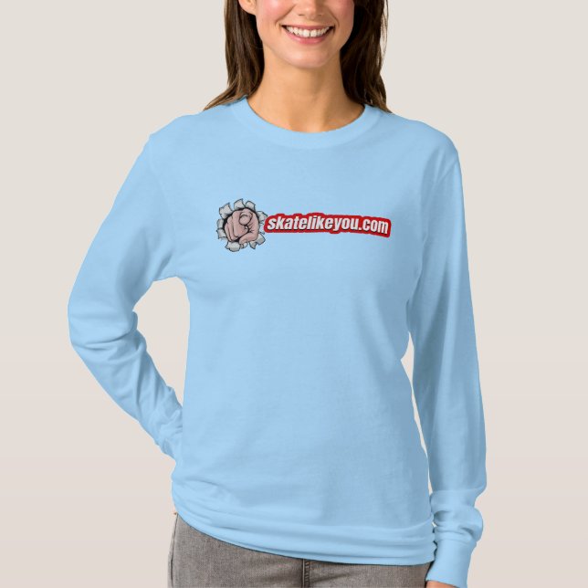 Sk8likeYou Womens Longsleeve T-Shirt (Framsida)