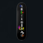 "Sk8teboard St*r 3" Skateboard<br><div class="desc">Skateboard "Sk8teboard St*r 3" är en coola och ett unikt kort för varje Sk8teboard St*r! Zazzle-skateboard kom i 8 olika stilar på den nordamerikanska apel som finns på plats och är designade med kvalitetsnormer för professionell som klarar de svåraste skridandet! Skaffa frihandsband med ditt första köp av skateboard!</div>