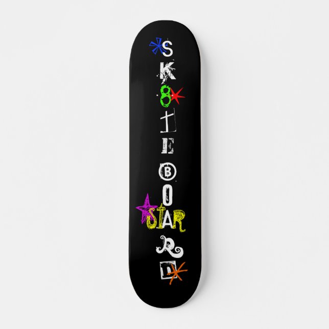 "Sk8teboard St*r 3" Skateboard (Framsida)