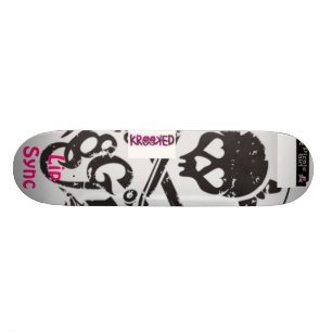sk8ter coola, krooked, kantsynkronisering skateboard bräda 19,5 cm