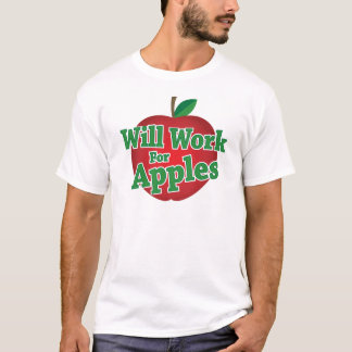 Ska arbete för äpplen tee shirt