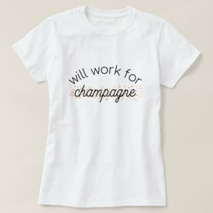 Ska arbete för champagne t shirt