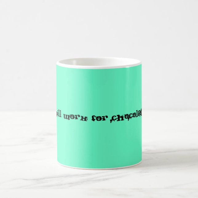 Ska arbete för choklad kaffemugg (Center)