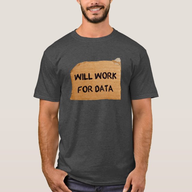 Ska arbete för data t-shirt (Framsida)