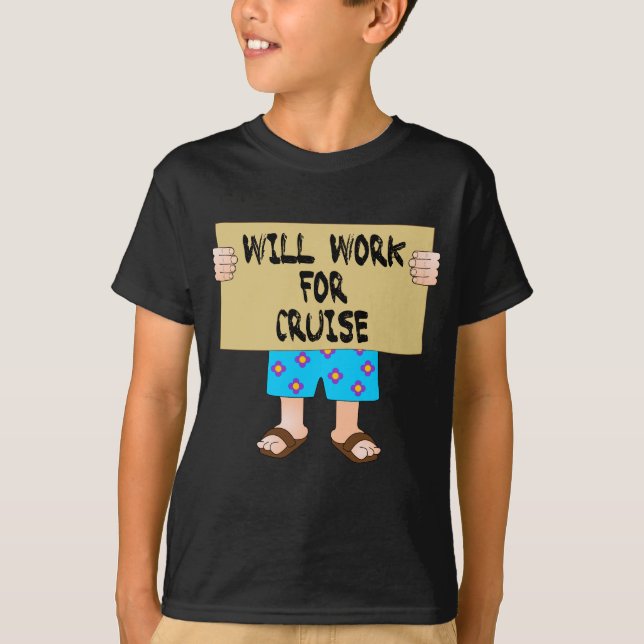 Ska arbete för kryssning t shirt (Framsida)