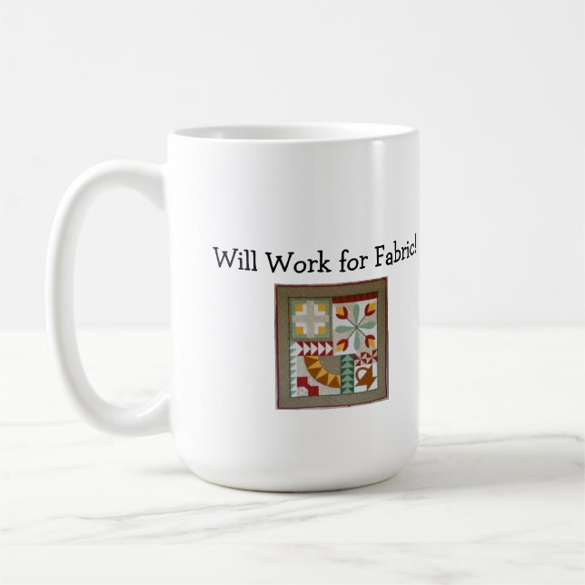 Ska arbete för tyg! mugg (Vänster)