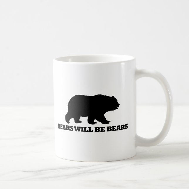 Ska björnar är björnar kaffemugg (Höger)
