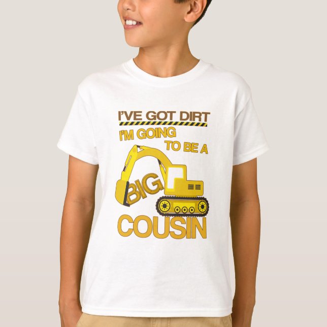 Ska bli en stor kusin, t-shirt (Framsida)