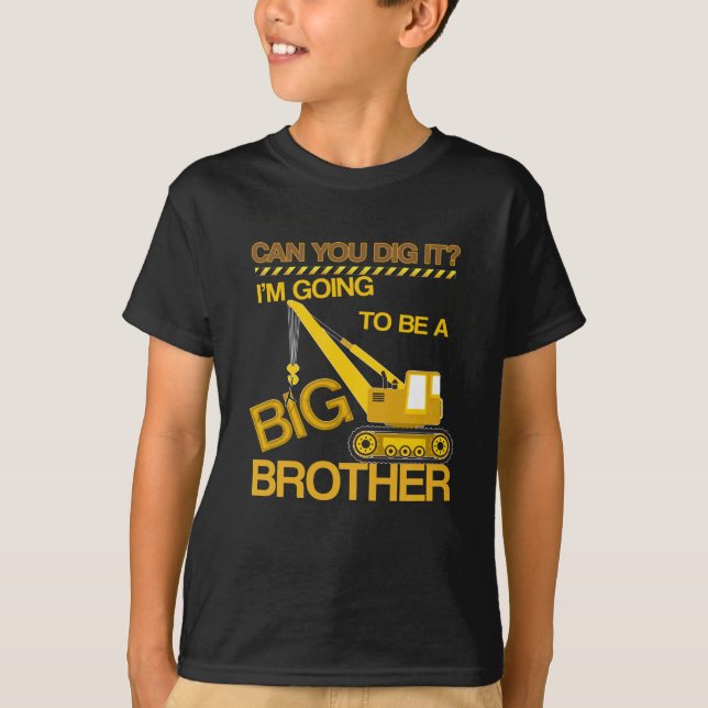 Ska bli en storebrors byggskjorta t shirt (Framsida)