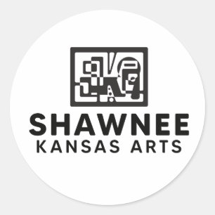 SKA BW Sticker Runt Klistermärke