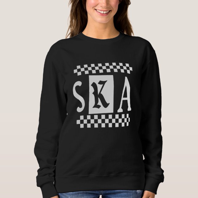 Ska Checker 2 Tone T Shirt (Framsida)