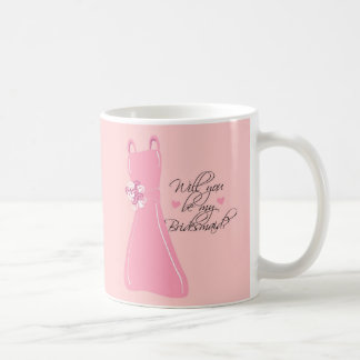 "Ska dig är min brudtärna? ", Kaffemugg